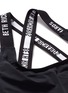 Detail View - Click To Enlarge - BETH RICHARDS - 'Masi' logo elastic strap sports bra
