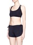 Figure View - Click To Enlarge - BETH RICHARDS - 'Masi' logo elastic strap sports bra