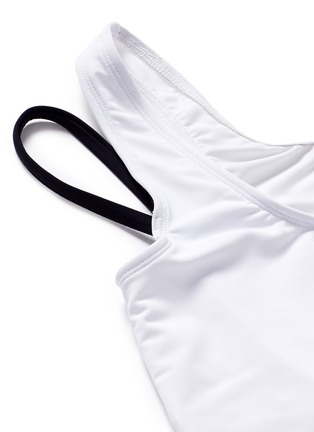 Detail View - Click To Enlarge - BETH RICHARDS - 'Gwen' contrast strap cropped swim tank top