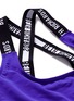 Detail View - Click To Enlarge - BETH RICHARDS - 'Masi' logo elastic strap sports bra