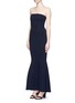 Front View - Click To Enlarge - COMME MOI - Strapless mermaid gown