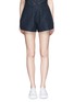 Main View - Click To Enlarge - COMME MOI - Guipure lace shorts