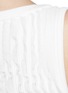 Detail View - Click To Enlarge - ALAÏA - 'Libellule' mesh frill sleeveless knit dress