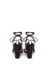 Back View - Click To Enlarge - VALENTINO GARAVANI - 'Rockstud' leather strappy sandals