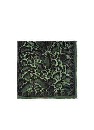 Main View - Click To Enlarge - ALEXANDER MCQUEEN - Leopard and skull print silk scarf