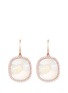 Main View - Click To Enlarge - MONIQUE PÉAN - 'Fossilized Walrus Ivory' diamond 18k rose gold drop earrings