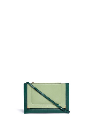 Main View - Click To Enlarge - CHLOÉ - Ghost flat leather crossbody bag