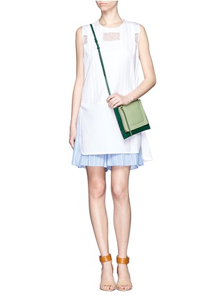 Figure View - Click To Enlarge - CHLOÉ - Ghost flat leather crossbody bag