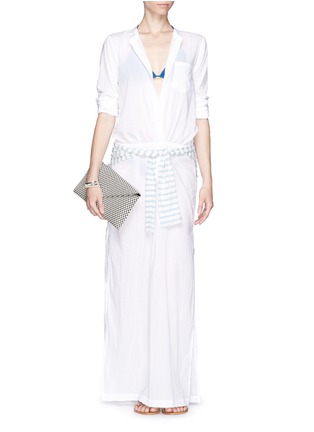 Figure View - Click To Enlarge - THEORY - Beach cotton maxi shirt dress