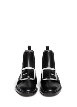 Figure View - Click To Enlarge - GIVENCHY - Square buckle leather Chelsea boots