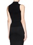 Back View - Click To Enlarge - THEORY - 'Everleen' rib knit turtleneck sleeveless top