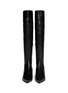 Figure View - Click To Enlarge - SERGIO ROSSI - 'Scarpe Donna' metallic heel leather boots