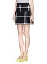 Front View - Click To Enlarge - ALICE & OLIVIA - 'Kimbra' checkered drop waist plaid skirt