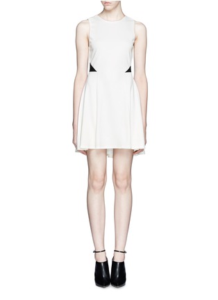 Main View - Click To Enlarge - ALICE & OLIVIA - 'Evan' ponte lace flare dress