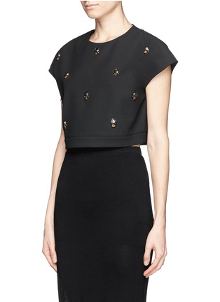 Front View - Click To Enlarge - ELIZABETH AND JAMES - 'Colton' embellished cropped top 