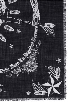 Detail View - Click To Enlarge - GIVENCHY - Gothic print scarf