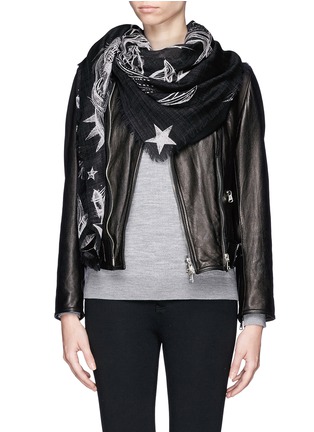 Figure View - Click To Enlarge - GIVENCHY - Gothic print scarf