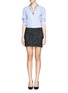 Figure View - Click To Enlarge - ALICE & OLIVIA - Clean fit wool blend mini skirt