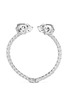 Main View - Click To Enlarge - ALEXANDER MCQUEEN - Double skull crystal bangle