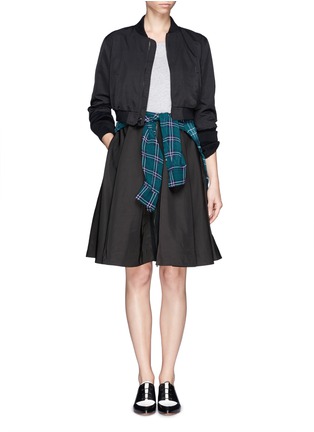 Figure View - Click To Enlarge - ELIZABETH AND JAMES - Cropped bomber jacket