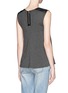 Back View - Click To Enlarge - ALICE & OLIVIA - Leather shoulder tank top