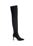 Main View - Click To Enlarge - SERGIO ROSSI - Suede thigh-high boots