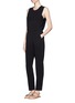Figure View - Click To Enlarge - THEORY - 'Remaline' layer jumpsuit