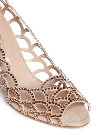 Detail View - Click To Enlarge - SERGIO ROSSI - 'Mermaid' crystal cutout pumps