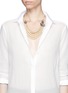 Figure View - Click To Enlarge - MIRIAM HASKELL - Graduated pearl chain necklace