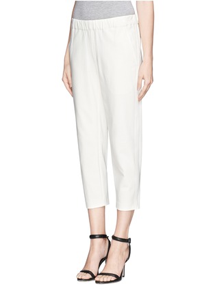 Front View - Click To Enlarge - THEORY - 'Kleon B' elasticated tuxedo pants