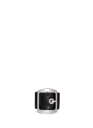 Main View - Click To Enlarge - GIVENCHY - Leather buckle ring