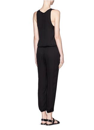 Back View - Click To Enlarge - THEORY - Lortan drawstring silk jumpsuit
