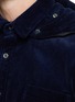 Detail View - Click To Enlarge - SACAI - Reversible hood corduroy shirt