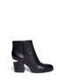Main View - Click To Enlarge - ALEXANDER WANG - 'Gabi' cutout heel leather ankle boots