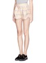 Front View - Click To Enlarge - CHICTOPIA - Sheep jacquard twill shorts