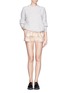 Figure View - Click To Enlarge - CHICTOPIA - Sheep jacquard twill shorts
