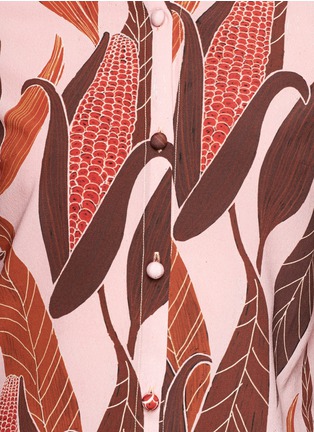 Detail View - Click To Enlarge - CHICTOPIA - Cotton print silk shirt
