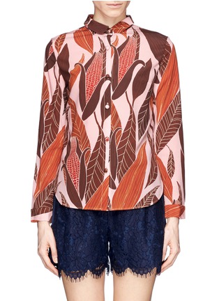 Main View - Click To Enlarge - CHICTOPIA - Cotton print silk shirt