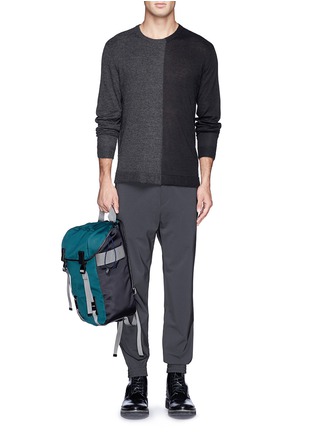 Figure View - Click To Enlarge - T BY ALEXANDER WANG - Colourblock alpaca-wool sweater