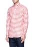 Front View - Click To Enlarge - TOMORROWLAND - Contrast gingham check cotton shirt