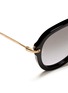 Detail View - Click To Enlarge - MIU MIU - Metal temple aviator frame sunglasses