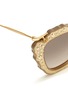 Detail View - Click To Enlarge - MIU MIU - 'Noir' glitter acetate cat eye sunglasses