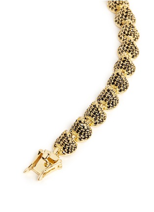 Detail View - Click To Enlarge - EDDIE BORGO - Crystal pavé cylindrical cone tennis bracelet