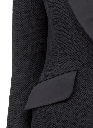 Detail View - Click To Enlarge - ST. JOHN - Piqué knit peak-lapel jacket