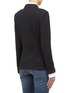 Back View - Click To Enlarge - ST. JOHN - Piqué knit peak-lapel jacket
