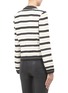 Back View - Click To Enlarge - ST. JOHN - Striped wool-blend knitted jacket