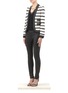 Figure View - Click To Enlarge - ST. JOHN - Striped wool-blend knitted jacket