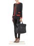 Figure View - Click To Enlarge - ST. JOHN - Contrast piqué knit jacket
