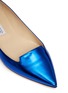 Detail View - Click To Enlarge - JIMMY CHOO - 'Attila' metallic leather flats
