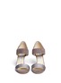 Figure View - Click To Enlarge - JIMMY CHOO - 'Tallow' glitter strap suede sandals